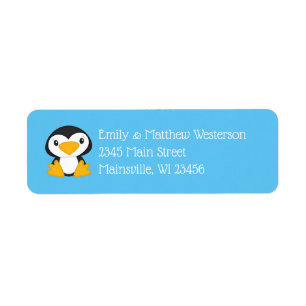 Penguin Baby Shower Blue