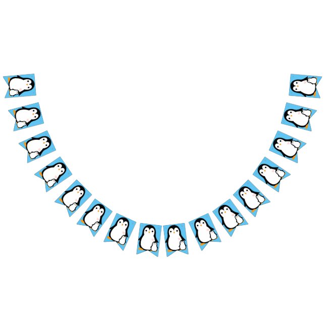 Penguin Baby Shower Bunting Flags (All)