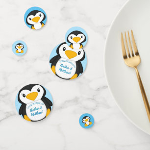 Penguin Baby Shower Confetti