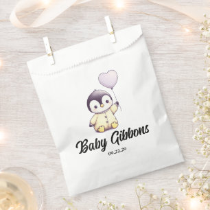 Penguin Baby Shower Napkins Favour Bag