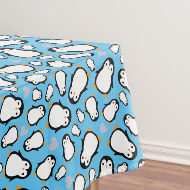 Penguin Baby Shower Tablecloth (In Situ)