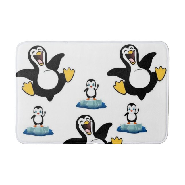 Penguin Bathroom Bath Mat (Front)
