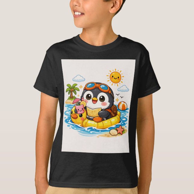 Penguin Beach Float T-Shirt (Front)