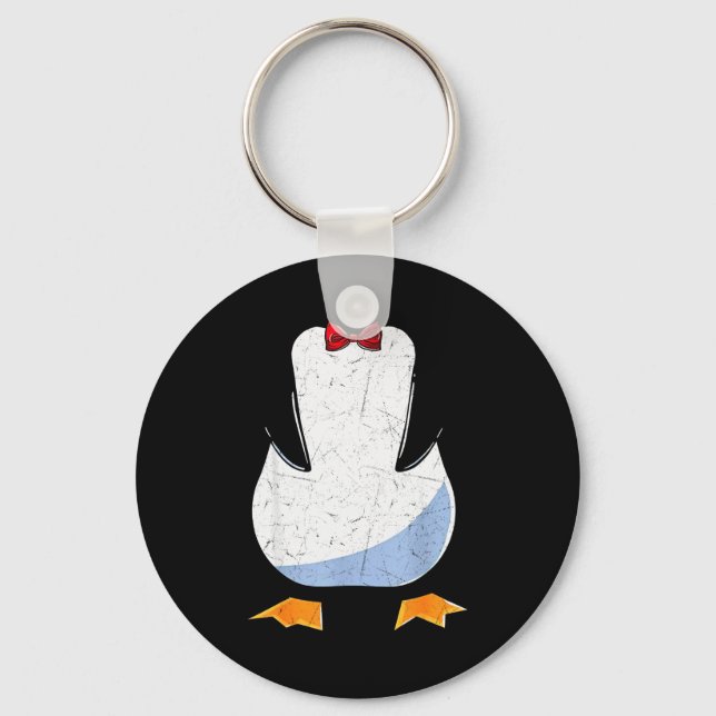 Penguin Belly Men Women Kids Penguin Costume  Keychain (Front)