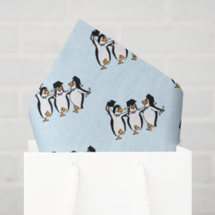 Penguin Best Friends Graduation  Tissue Paper