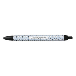 Penguin Bird Blue Animal Polar Winter Personalized Black Ink Pen