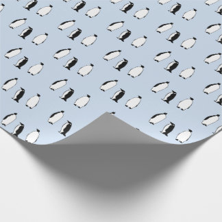 Penguin Bird Blue Arctic Animal Polar Winter  Wrapping Paper