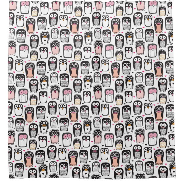 penguin bird illustration background (Front)