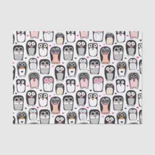 penguin bird illustration background tissue paper