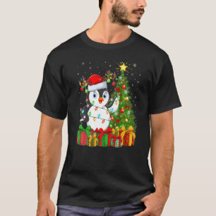 Penguin Bird  Xmas Holiday Santa Penguin Christmas T-Shirt