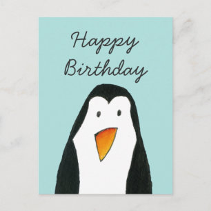 Penguin Birthday Card