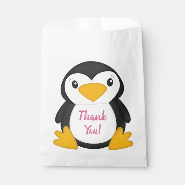 Penguin Birthday Party Favour Bag (Front)