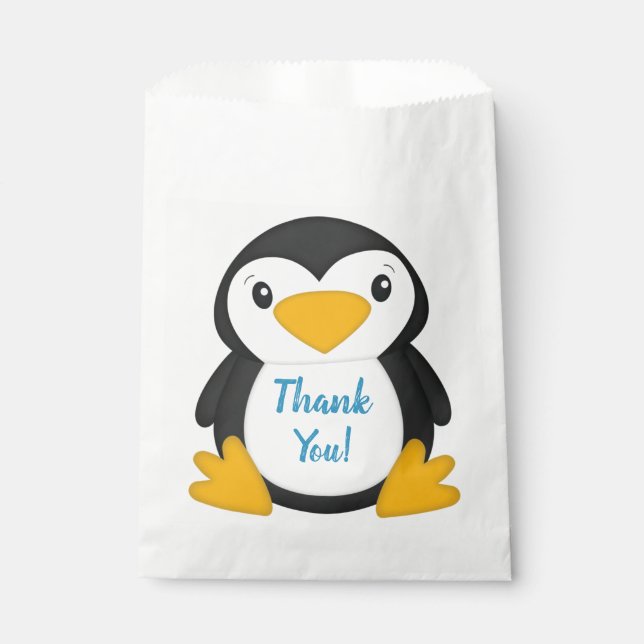 Penguin Birthday Party Favour Bag (Front)