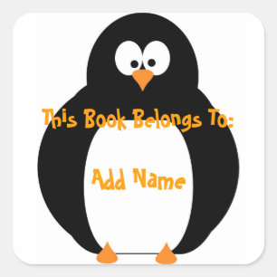 Penguin Bookplate Sticker