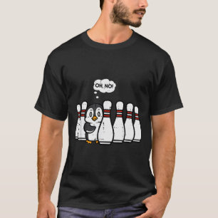 Penguin Bowling Ns Oh No Funny Bowler Player Men W T-Shirt