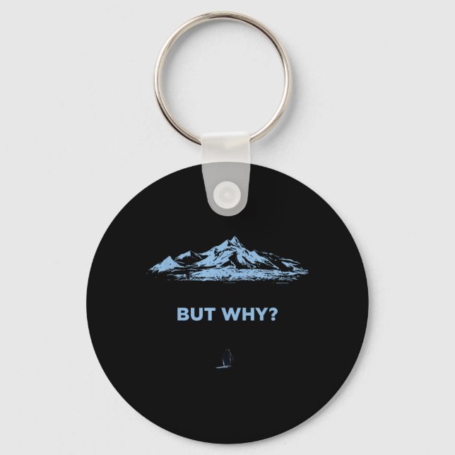 Penguin But Why Keychain (Front)