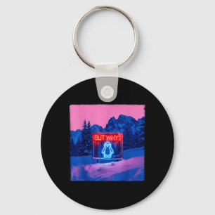 Penguin But Why Trendy Penguins Meme T-Shirt_4 Keychain