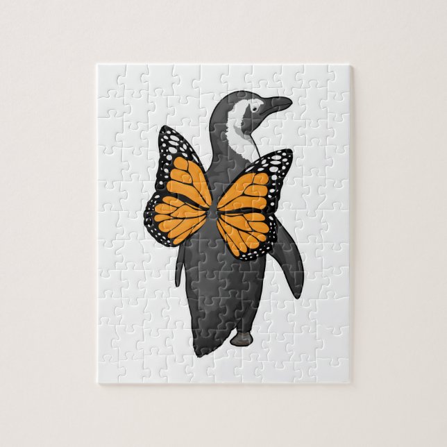 Penguin Butterfly wings Jigsaw Puzzle (Vertical)