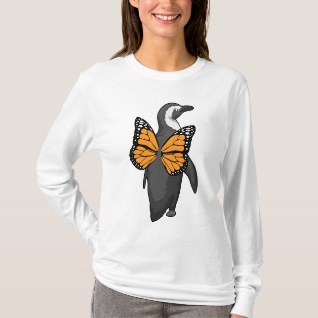 Penguin Butterfly wings T-Shirt (Front)