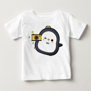 Penguin, Camera, Character Baby T-Shirt