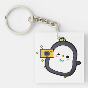 Penguin, Camera, Character Keychain