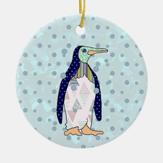 penguin ceramic ornament (Front)