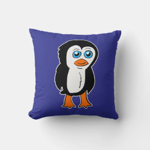 Penguin Character Throw Pillow