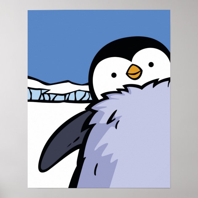 Penguin Chick Close Up Poster (Front)