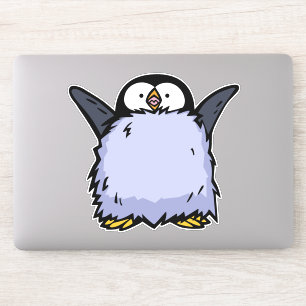 Penguin Chick Happy Die-cut Sticker
