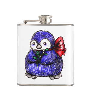 Penguin Chick Hip Flask