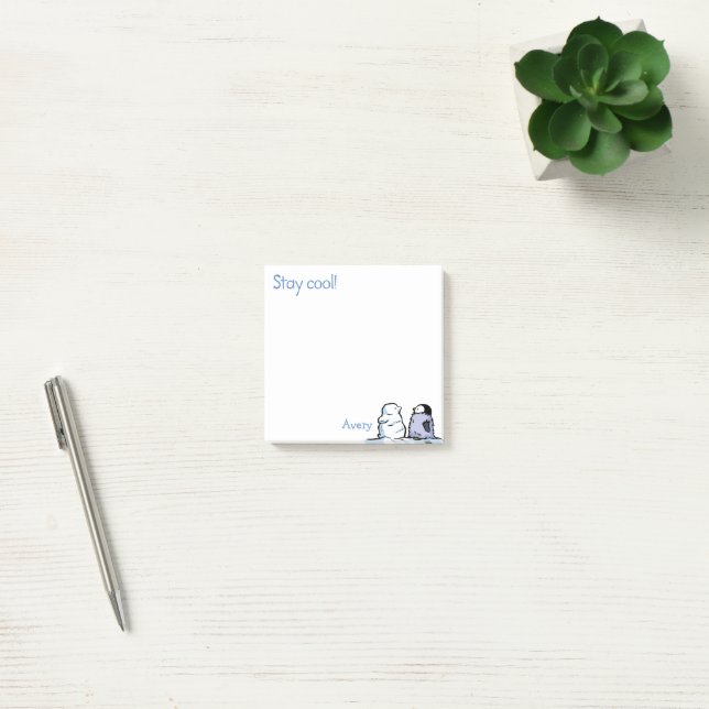 Penguin Chick Snow Notes (Office)
