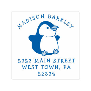 Penguin Children's Adorable Return Address Stamp