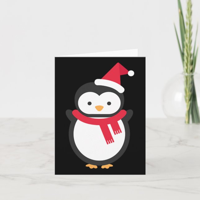 Penguin Christmas  Card (Front)