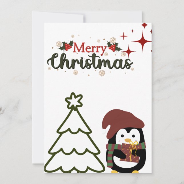 Penguin Christmas Card (Front)