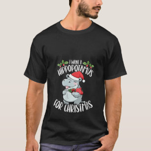 Penguin Christmas Day Ice Bird Animal Santa Claus  T-Shirt