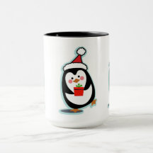 Penguin Christmas Mug - Penguins