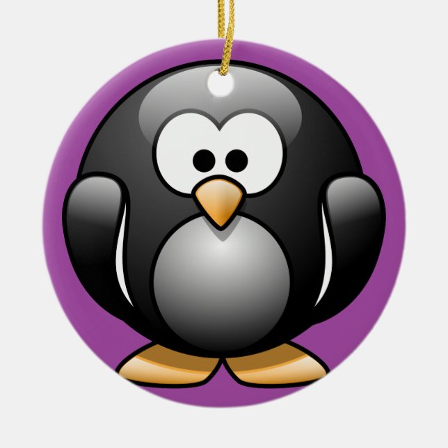 Penguin Christmas Ornament (Front)