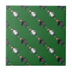 Penguin Christmas Tile