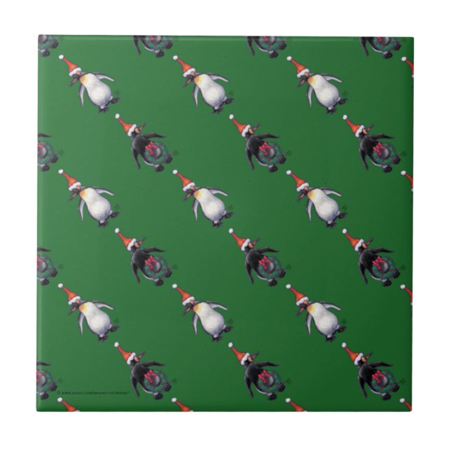 Penguin Christmas Tile (Front)