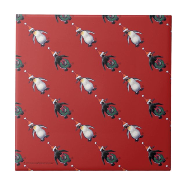 Penguin Christmas Tile (Front)