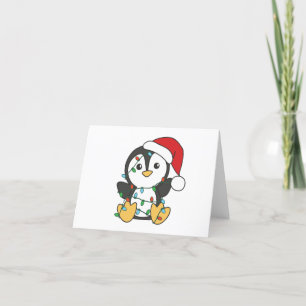 Penguin Christmas Winter Animals Holiday Penguines Card