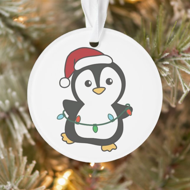 Penguin Christmas Winter Animals Holiday Penguines Ornament (Tree)