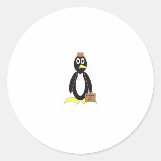 Penguin Classic Round Sticker
