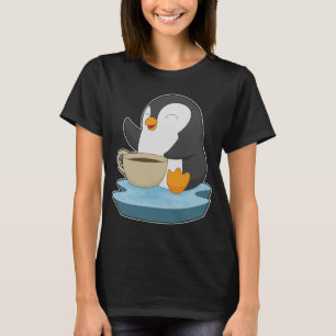 Penguin Coffee Cup T-Shirt