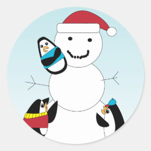 Penguin Construire un Sticker Snowman