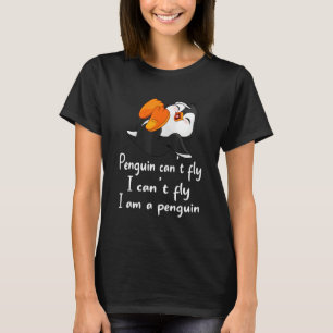 Penguin Cool I can t fly animal love tee