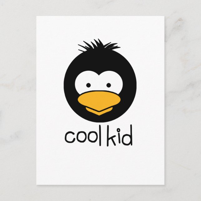 penguin - cool kid postcard (Front)