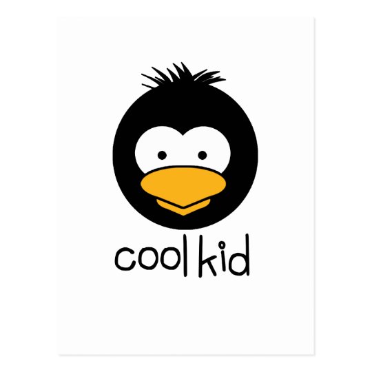 penguin - cool kid postcard