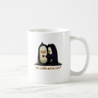 penguin cuddle time coffee mug