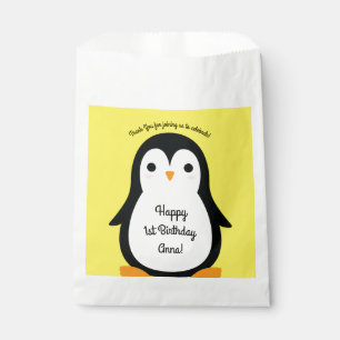 Penguin Cute Kids Birthday Party Favour Bag